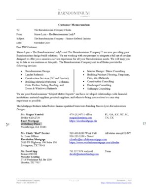 MORTGAGE BROKER AND BANK LENDING PARTNERS